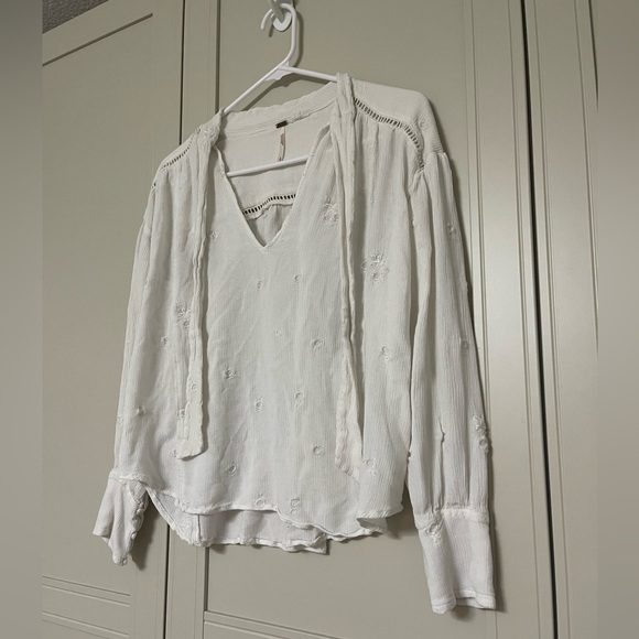 Free People Wishful Moments Blouse Size Small - Picture 5 of 12